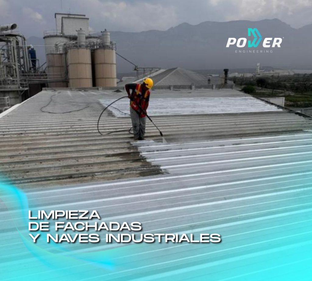 Limpieza de cubierta y nave industrial con hidrolavado en Monterrey y área metropolitana